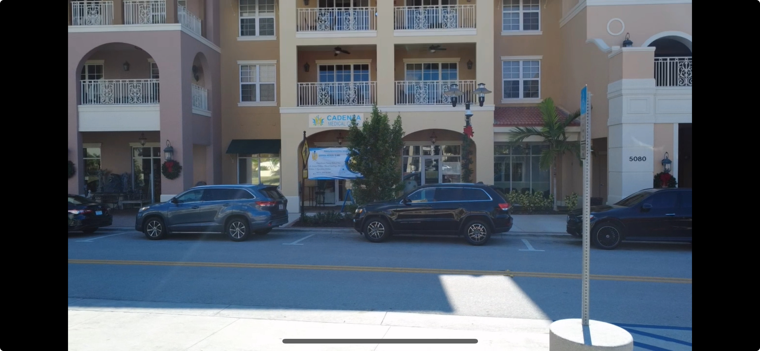 Exterior of Ave Maria Primary Care Clinic from the street